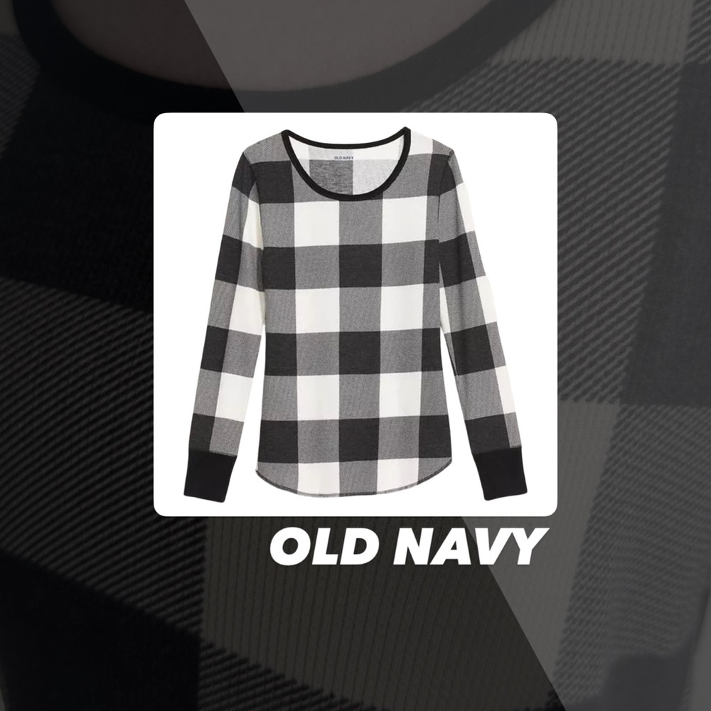 EUC Old Navy Buffalo Plaid Thermal Shirt